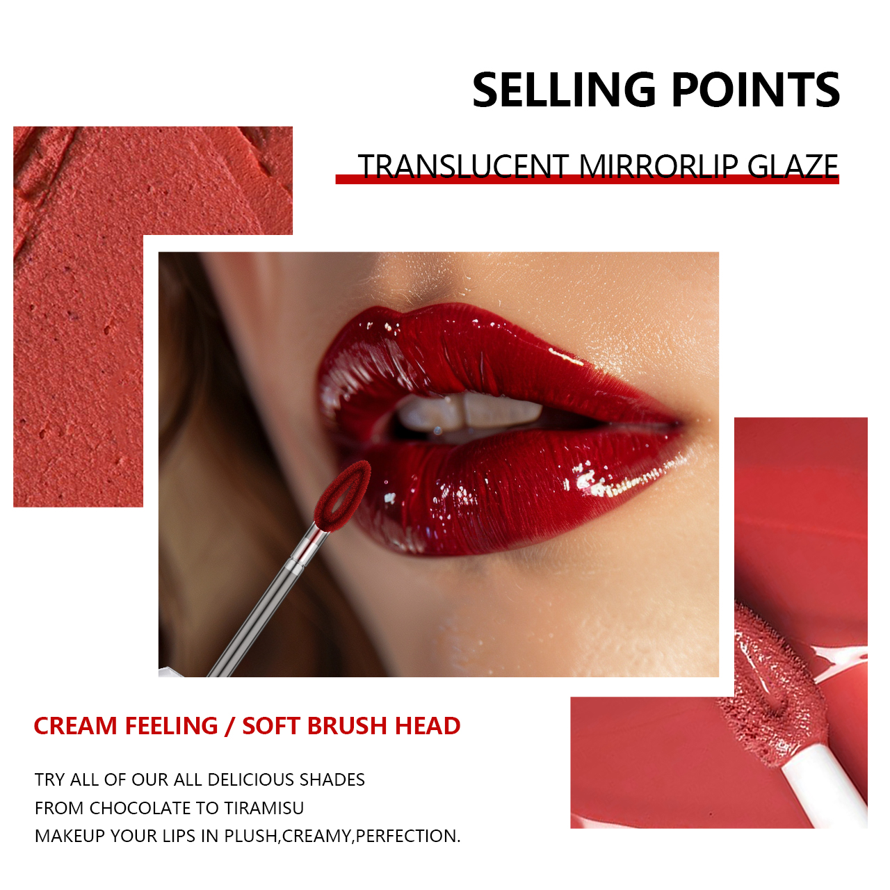 Hot Sellers Mirror Lip Gloss Lip Plumper Gloss Brighten Glossy Lipstick Waterproof and Moisturizing Without Fading Lip Cosmetics