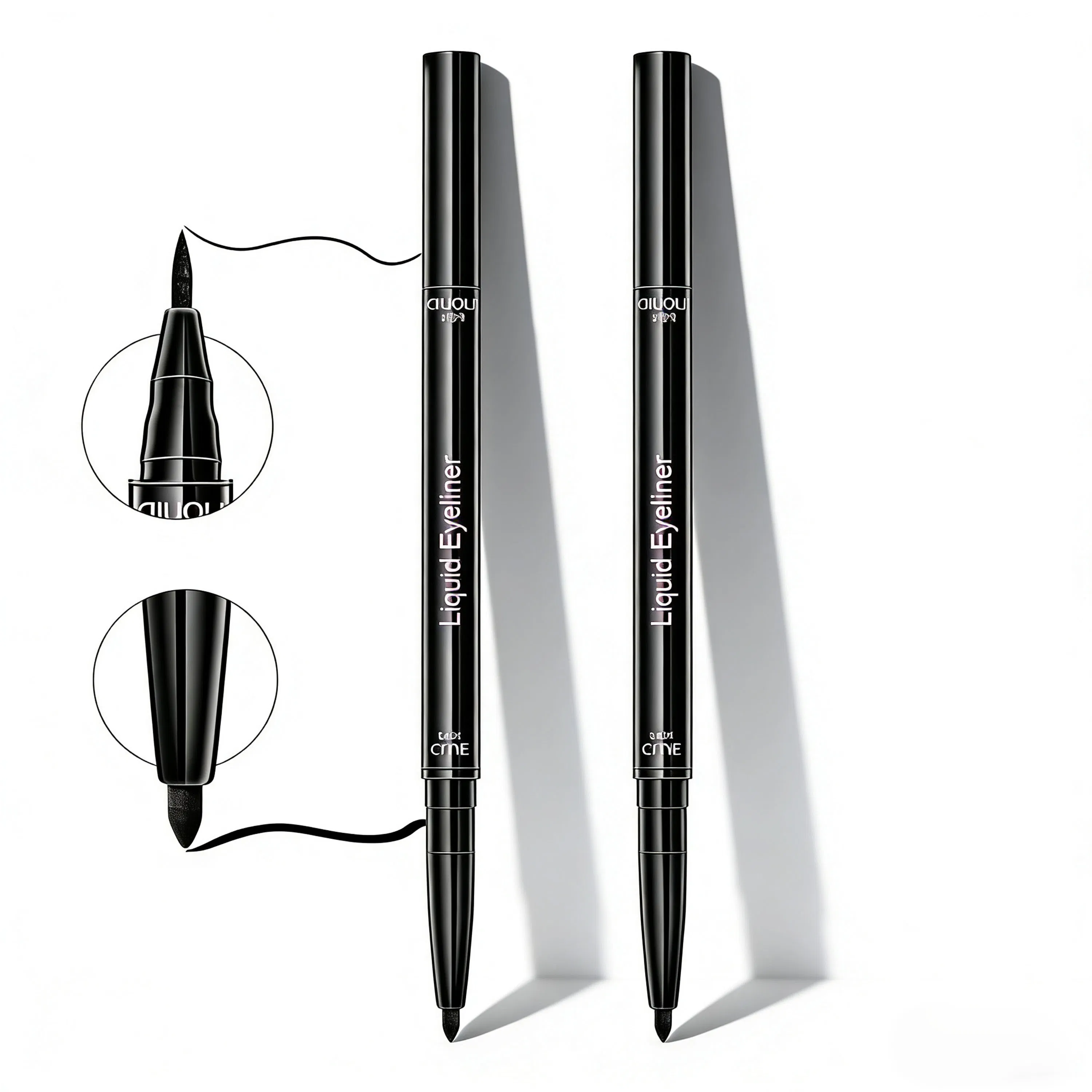 Duo Ended Eyeliner Twist Eyeliner with Liquid Eyeliner Waterbased Eyeliner