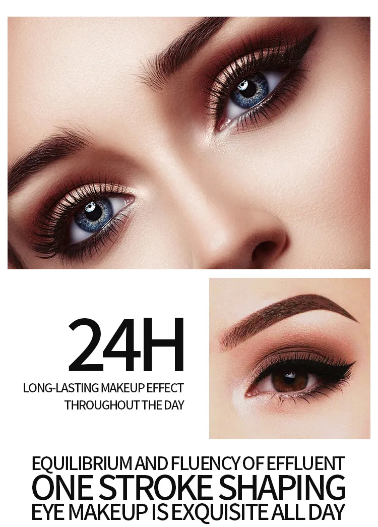 Red Leopard Liquid Mascara Eyeliner Long-Lasting Thick and Slim Natural Curly Cross Border Makeup Set