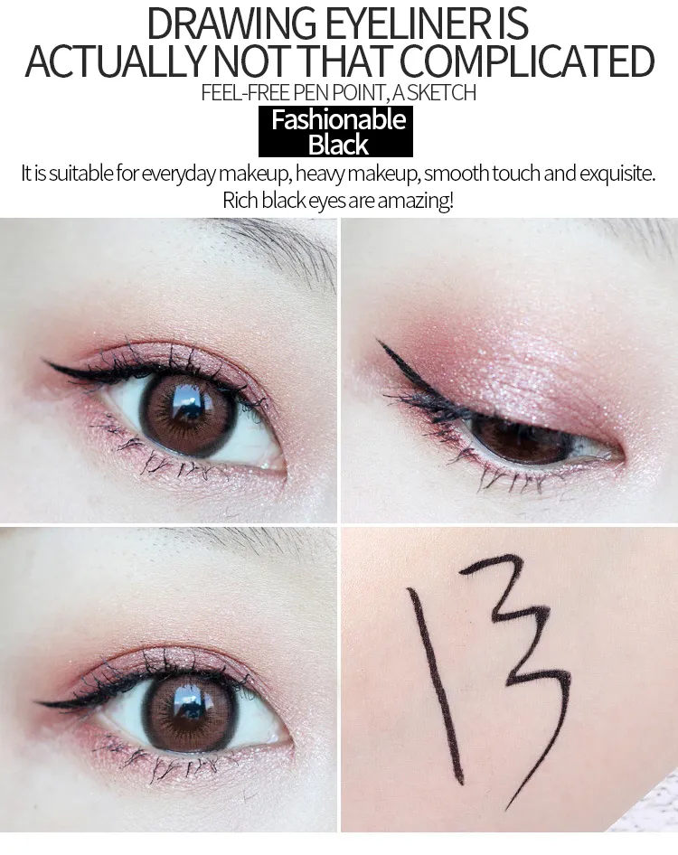 OEM Gold Diamond Color Star Shiny Eyeliner Waterproof Eyeliner for Makeup