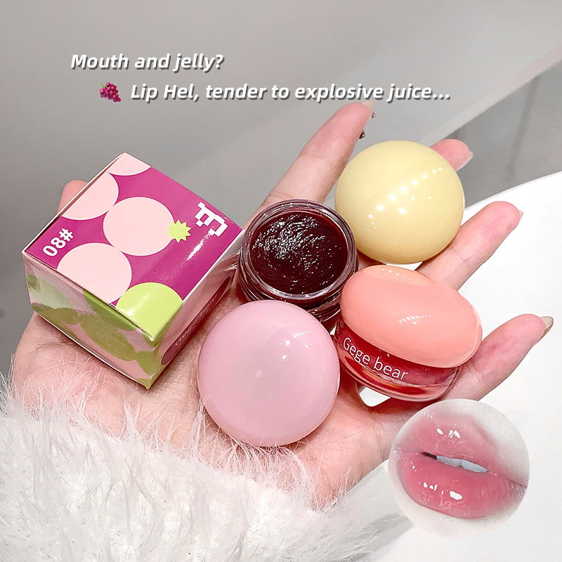 GegeBear High Quality Jam Mini Solid Lipgloss Moisturizing Water Light Tender and Colorful Hyaluronic Lip Gloss