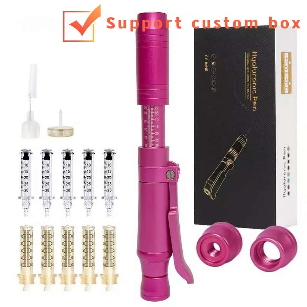 Beauty Lip Plumper Pen New 24k Gold Pattern Automatic 0.3ml/0.5ml Dual