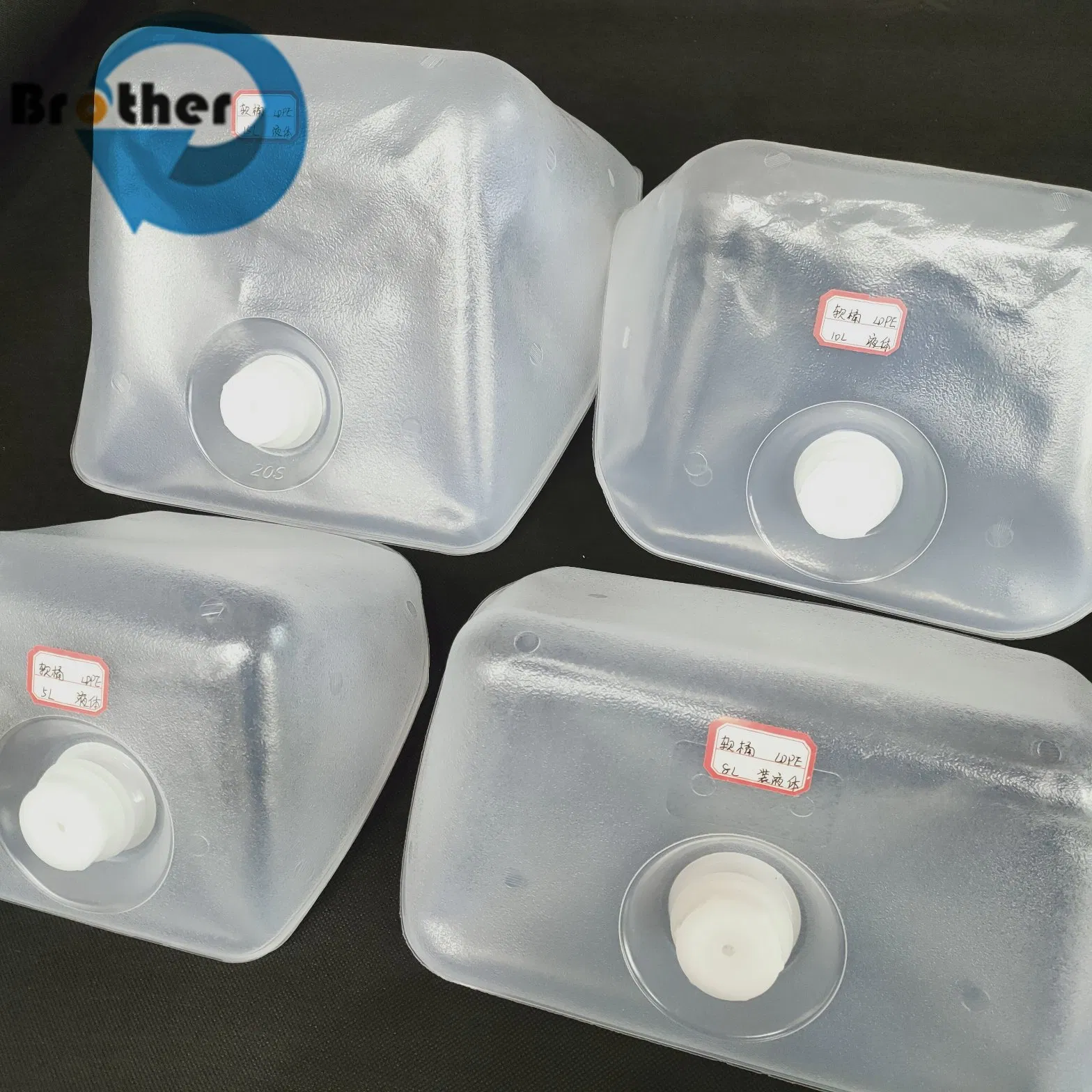 كيوبيتاينر 10-20L عبر الحدود LDPE درجة الغذاء طي دلو تخزين المياه مربع بلاستيك ناعم حقيبة مياه صنبور براميل