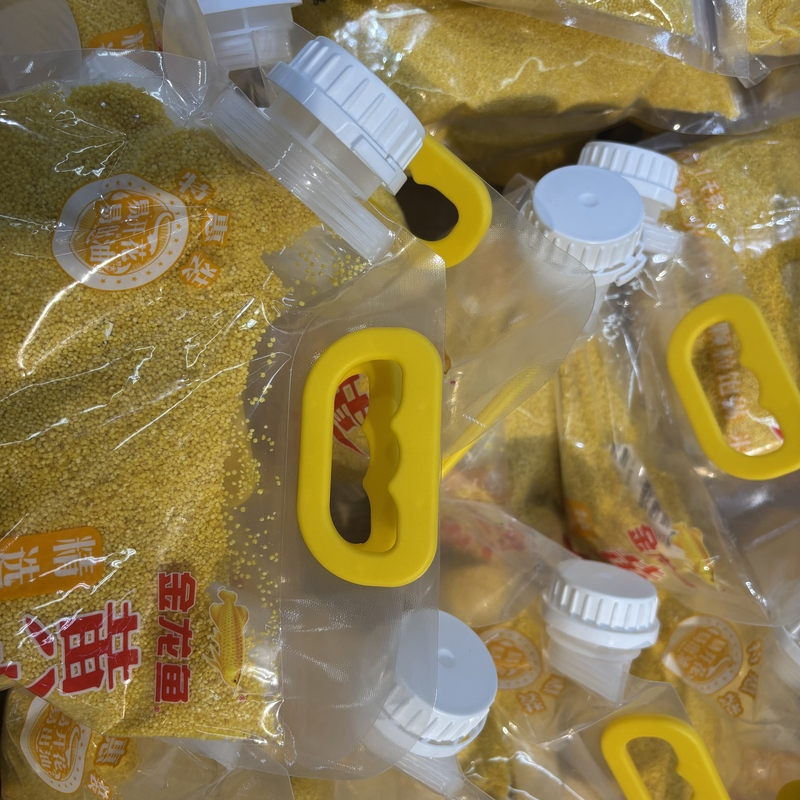 1-10kg كيس حبوب الأرز مع صنبور وغطاء للمكسرات والفاصوليا