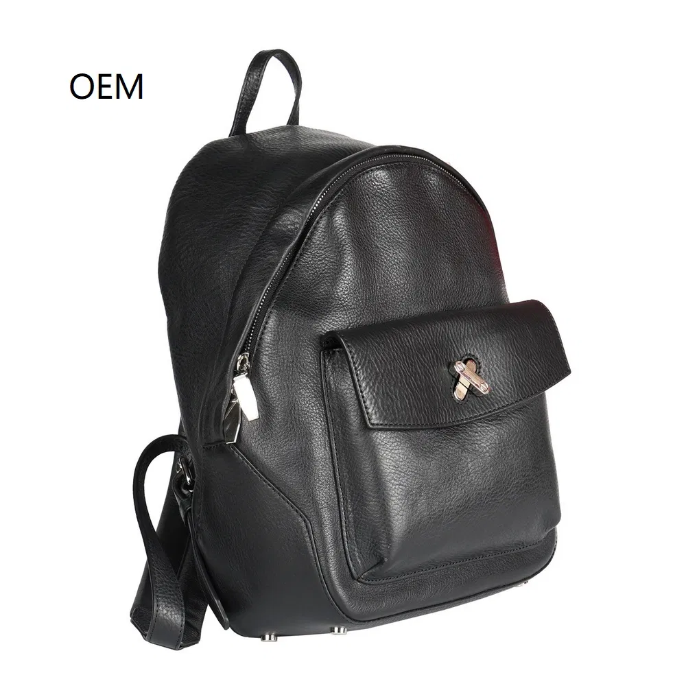 OEM 9L حقيبة ظهر جلدية حقيقية للسيدات متعددة الوظائف للسفر/ العمل/ الاستخدام الخارجي الفاخر/ العملي/ الصغيرة