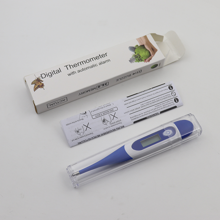 Fabricante da China Atacado Preço Barato Termômetro Digital Clínico Portátil para Axila, Retal e Oral Eletrônico com Ponta Flexível e Macia com CE FDA