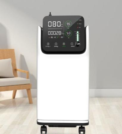 5L Equipamento Médico Nebulizador Homecare Concentrador de Oxigênio Portátil de Dupla Fluxo