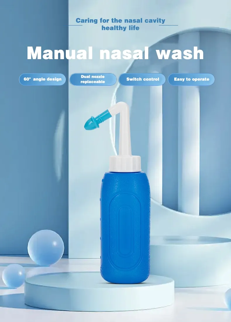 Lavador de Nariz para Adultos e Crianças Irrigador Nasal Manual Médico