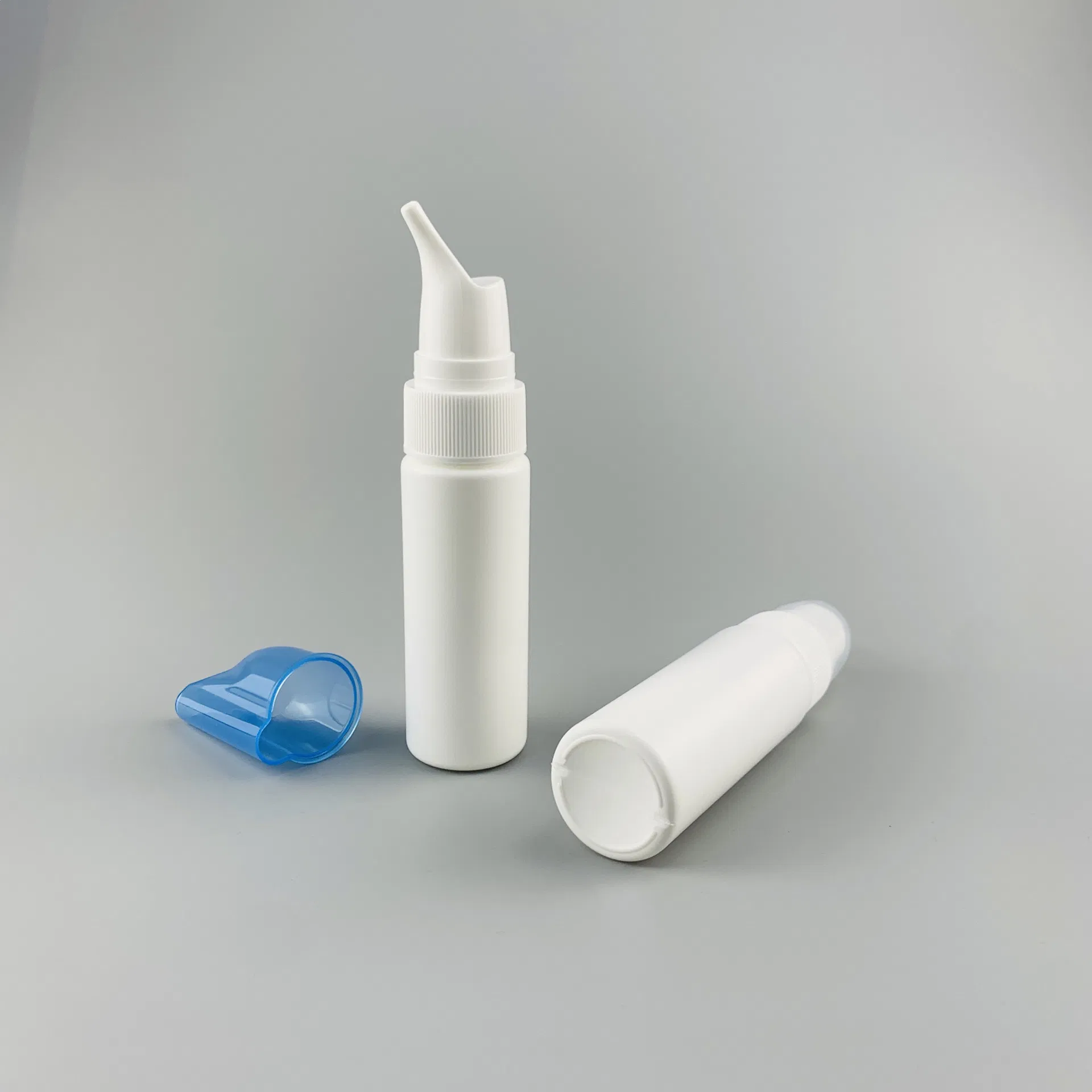 30ml 50ml 70ml Frasco de Spray Nasal com Bomba Manual Vazio de Plástico Redondo e Durável para Solução Salina Normal