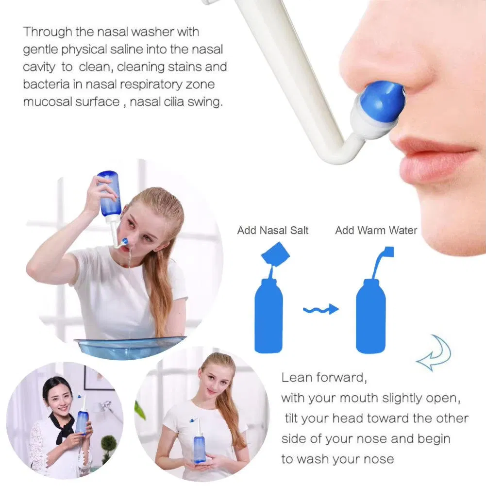 Garrafas de Lavagem Nasal Baratas 300ml para Adultos e Crianças