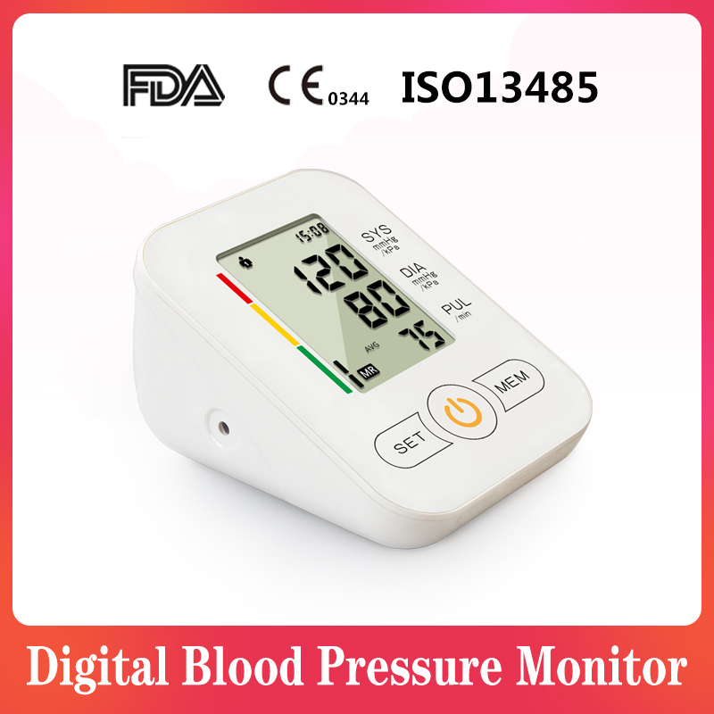 Mdr CE Aprovado pela FDA Monitor Digital de Pressão Arterial para Braço Superior