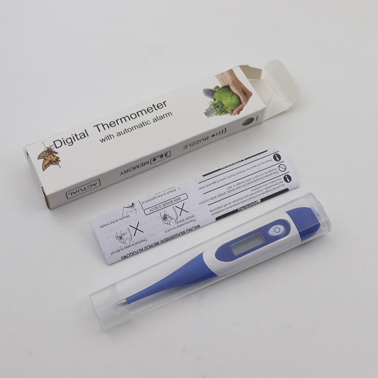 Fabricante da China Atacado Preço Barato Termômetro Digital Clínico Portátil para Axila, Retal e Oral Eletrônico com Ponta Flexível e Macia com CE FDA