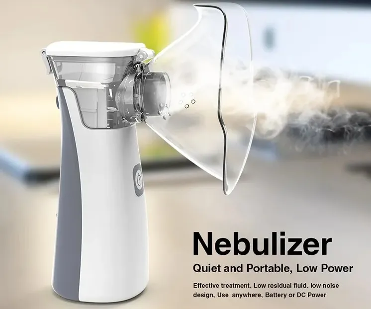 Equipamento Médico Homecare Nebulizador Ultrassônico Portátil USB Inalador Nebulizador de Malha