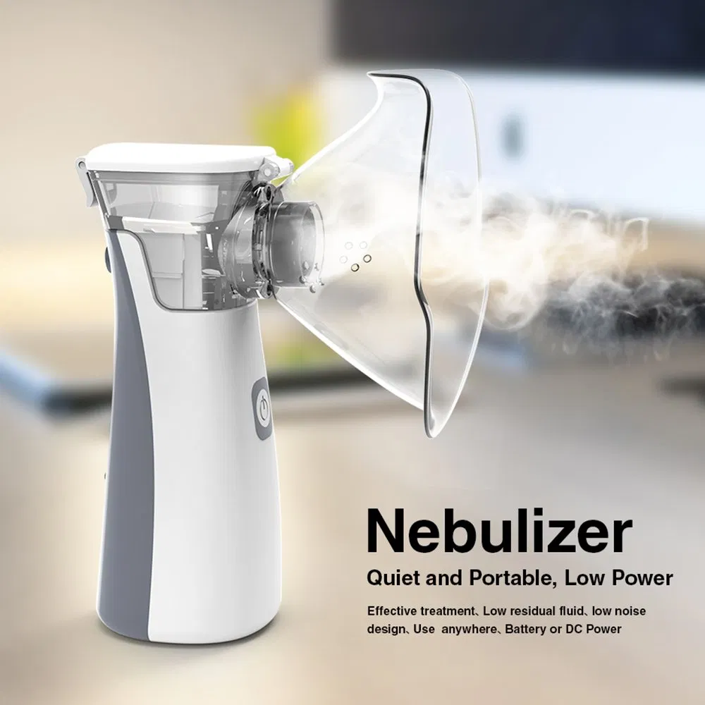 Nebulizador de Malha Ultrassônico Portátil Confortável e de Baixo Ruído para Crianças e Adultos