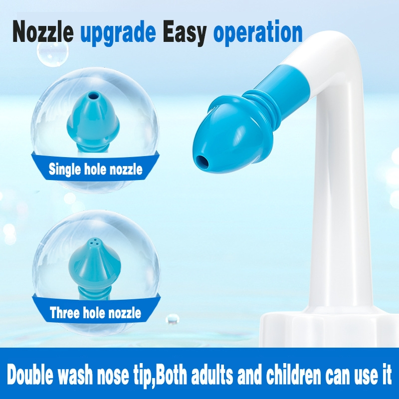Lavador de Nariz para Adultos e Crianças Irrigador Nasal Manual Médico