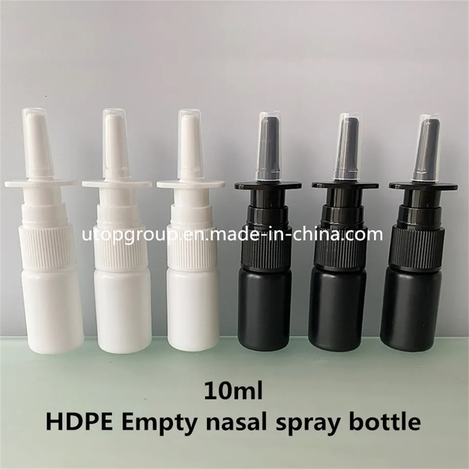 Frasco de Spray Nasal Preto