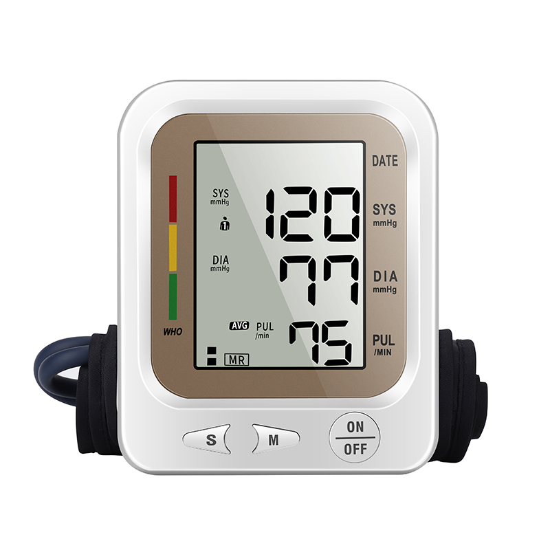 Monitor de Pressão Arterial Eletrônico Portátil para Braço Superior Sphygmomanômetro Digital