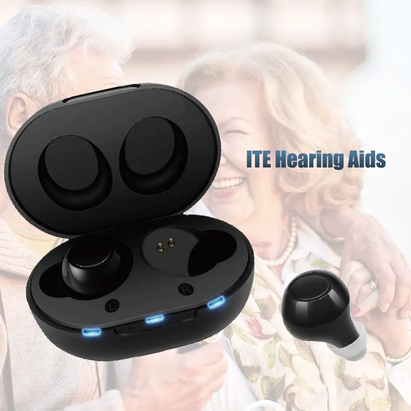 Novo Produto Atacado Ite Aparelho Auditivo Recarregável para Surdos Idosos Cuidados com a Perda Auditiva Produtos Amplificadores Auditivos Dispositivo Auricular