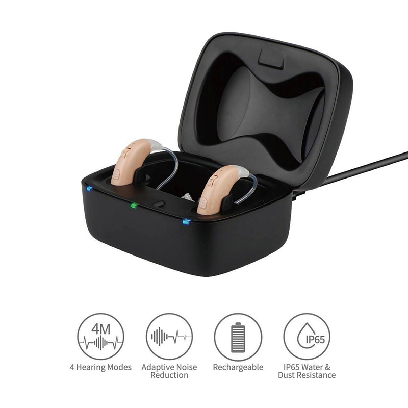 Novo Produto Atacado Ite Aparelho Auditivo Recarregável para Surdos Idosos Cuidados com a Perda Auditiva Produtos Amplificadores Auditivos Dispositivo Auricular