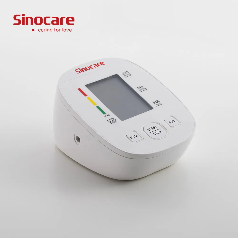 Fornecimento Médico Sinocare Monitor de Pressão Arterial Digital Preço Esfigmomanômetros Braço Superior Tensiômetro