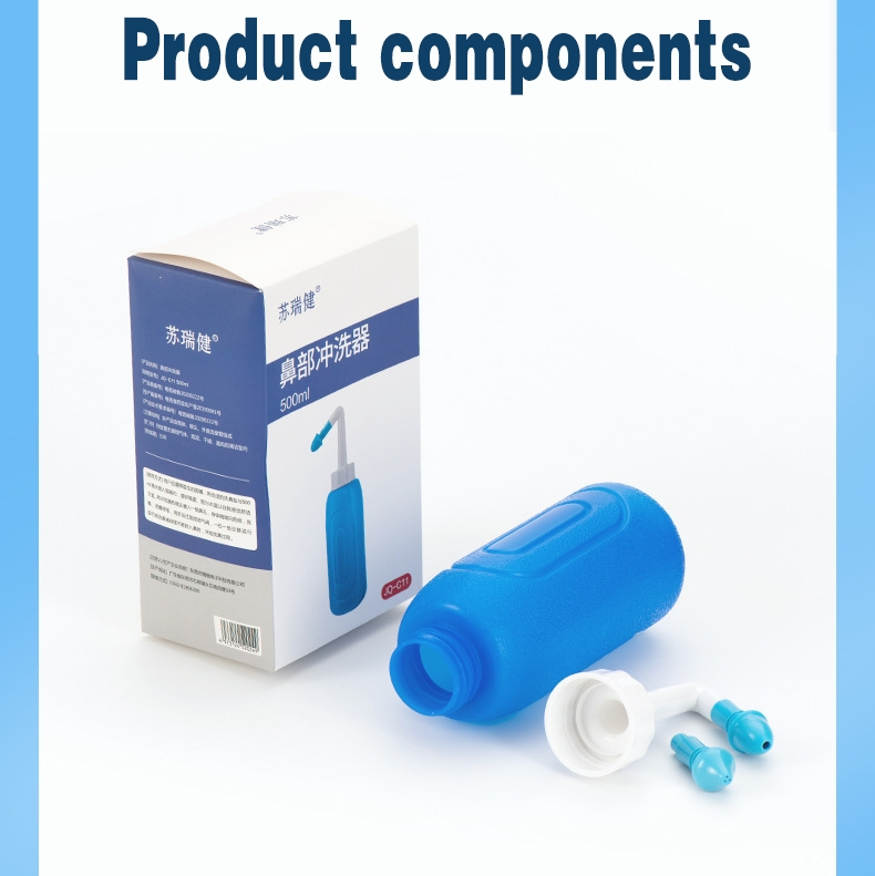 Lavador de Nariz para Adultos e Crianças Irrigador Nasal Manual Médico