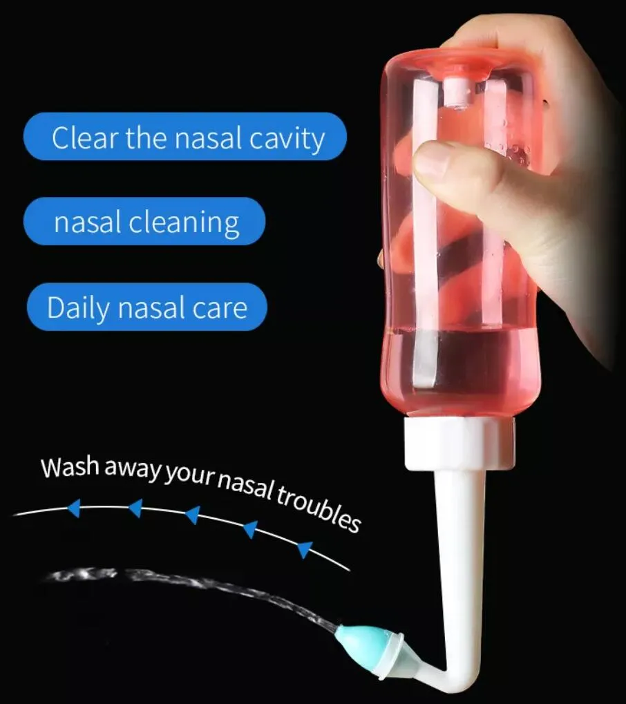 Frasco de Lavagem Nasal com Sacos de Sal 500ml