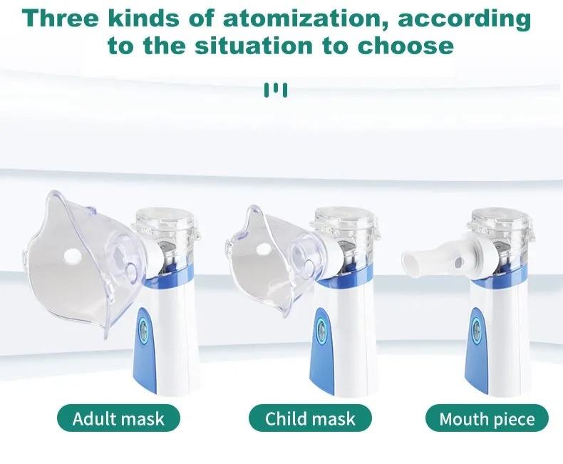 Nebulizador Ultrassônico Mini Portátil e Manual para Cuidados em Casa