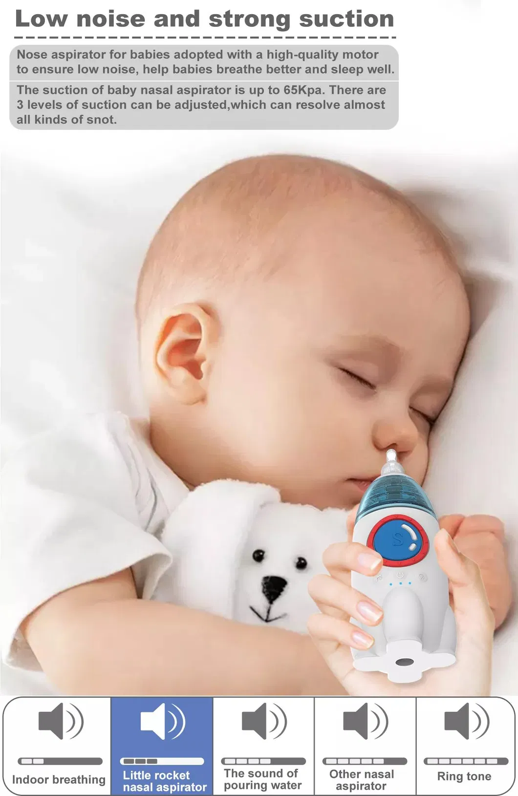 Limpeza Nasal para Bebês em Casa Irrigador Nasal de Silicone para Bebês