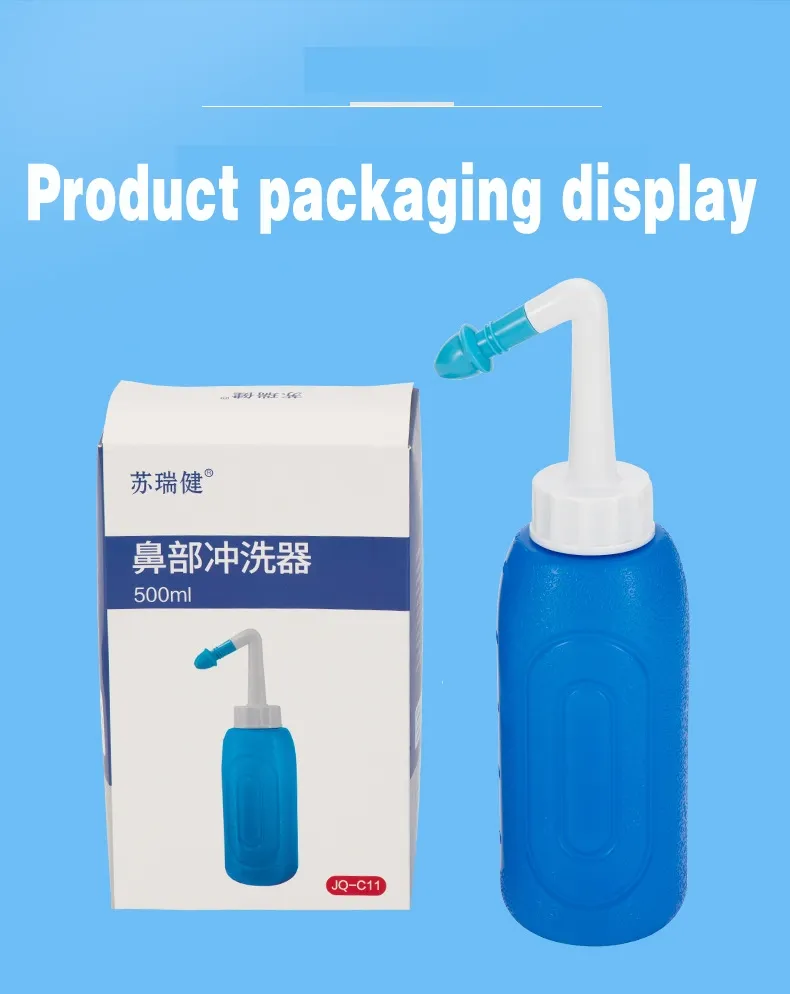 Lavador de Nariz para Adultos e Crianças Irrigador Nasal Manual Médico