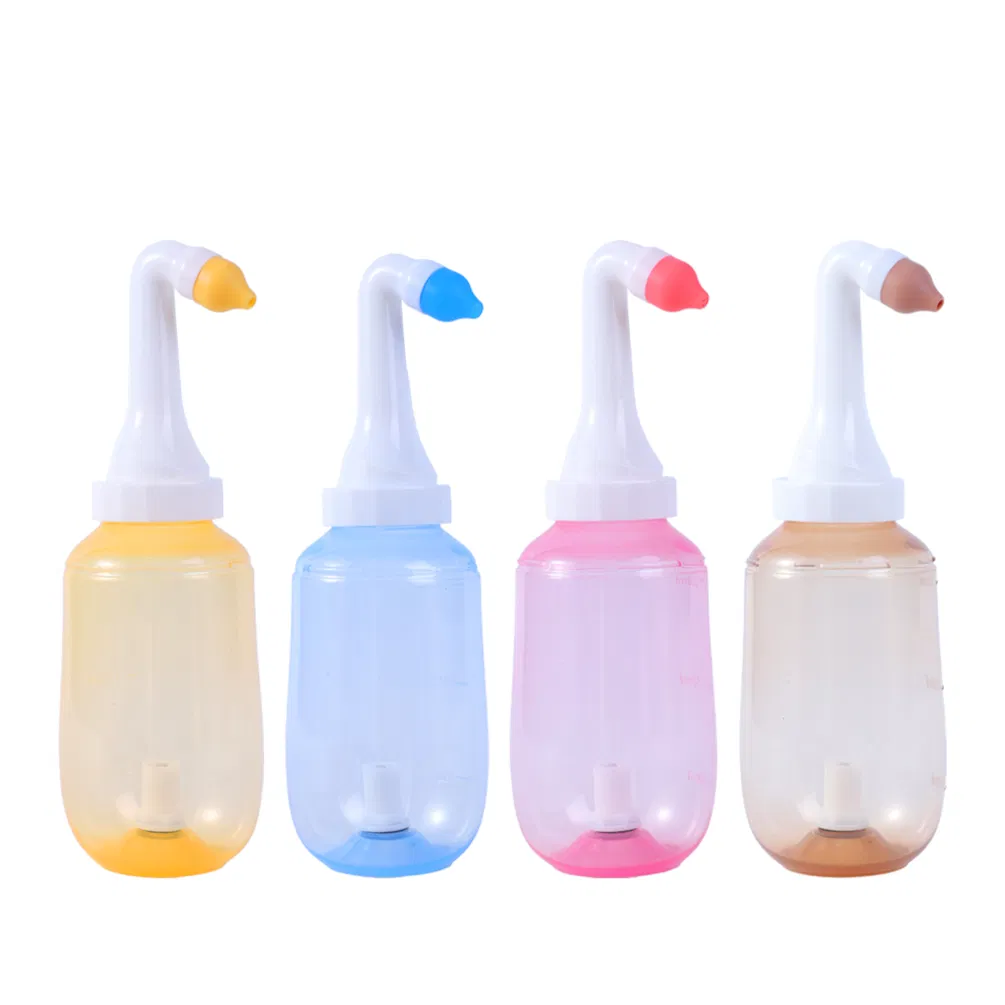 250ml Dispositivo de Lavagem Nasal Neti Pot Garrafa de Lavagem Nasal Enxágue Sinusal para Adulto Criança Limpeza Nasal