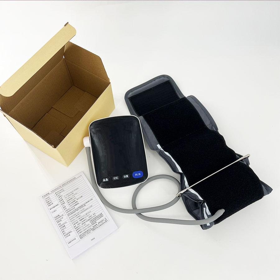 Monitor de Pressão Arterial Digital Automático de Braço Superior com Cuff Tipo Palma de Duplo Tubo de Alta Qualidade para Uso Profissional
