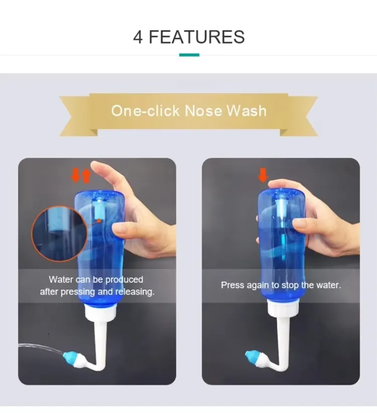 Irrigador Nasal Quente Garrafa de Lavagem Nasal Lavagem Nasal Alívio Sinusal Kit de Lavagem Nasal Neilmed Dilatadores Nasais