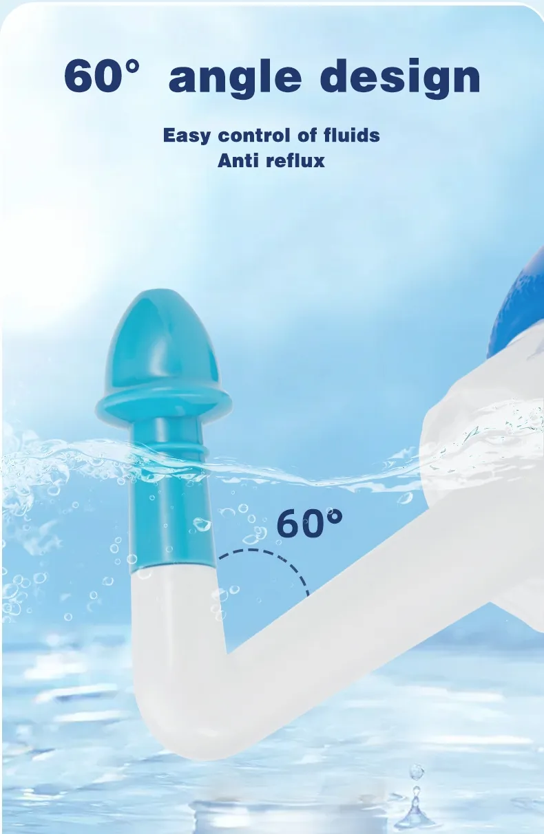 Lavador de Nariz para Adultos e Crianças Irrigador Nasal Manual Médico