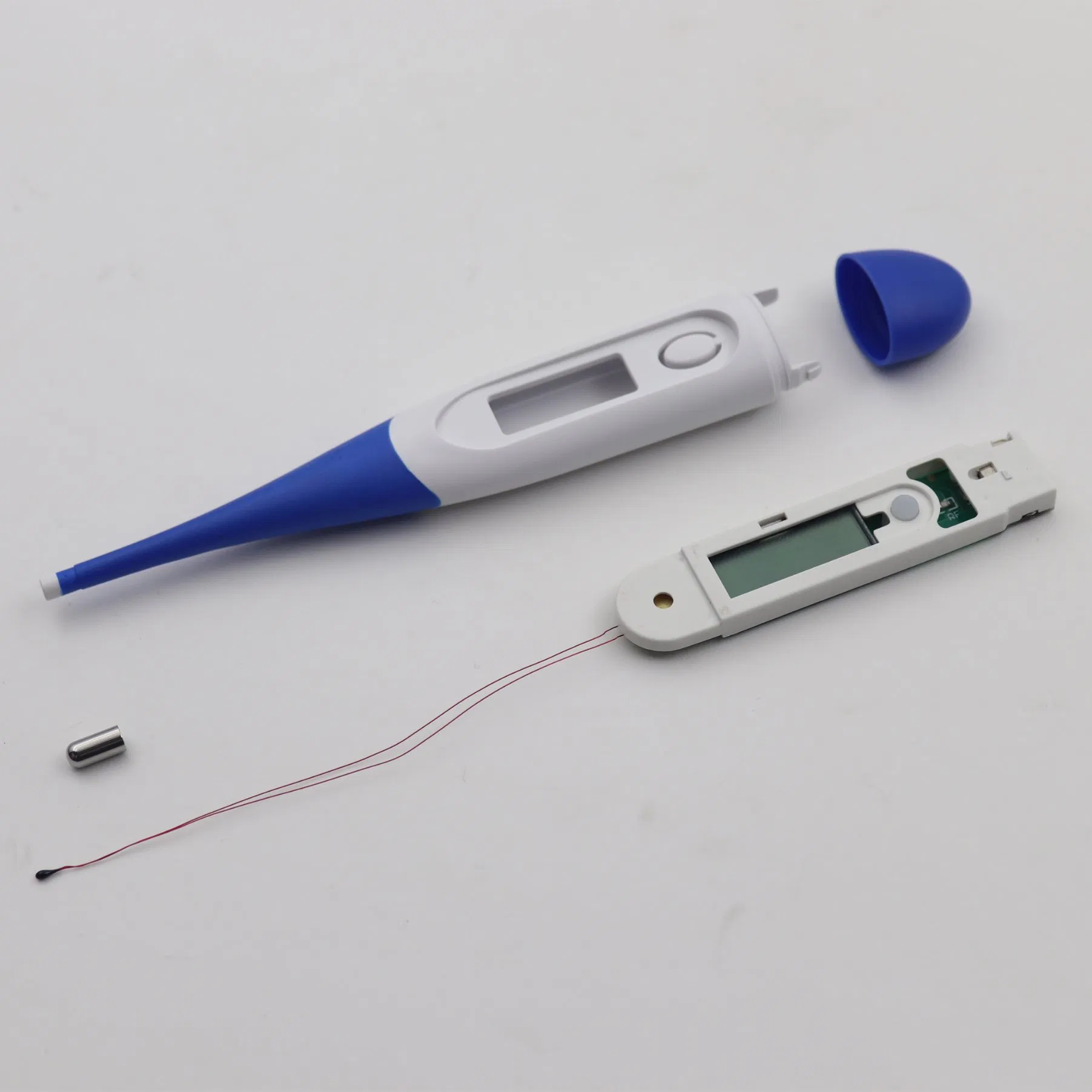 Fabricante da China Atacado Preço Barato Termômetro Digital Clínico Portátil para Axila, Retal e Oral Eletrônico com Ponta Flexível e Macia com CE FDA