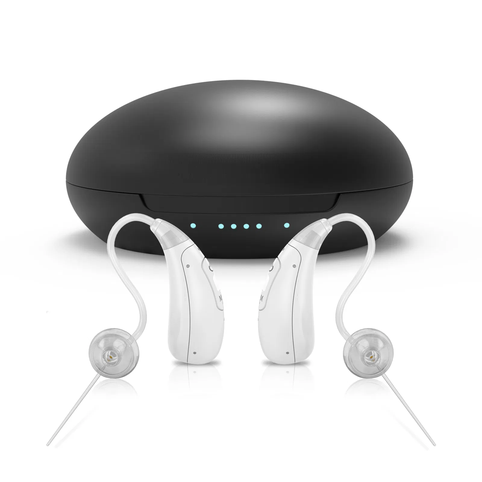 Amplificador Auditivo Bluetooth Recarregável 16 Canais Aparelhos Auditivos Bte Fones de Ouvido para Surdos