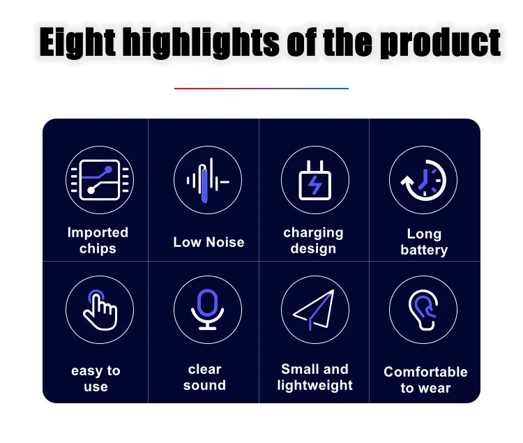 Aparelho Auditivo para Idosos com Carregamento In-Ear Amplificador de Som Recarregável Portátil In-Ear