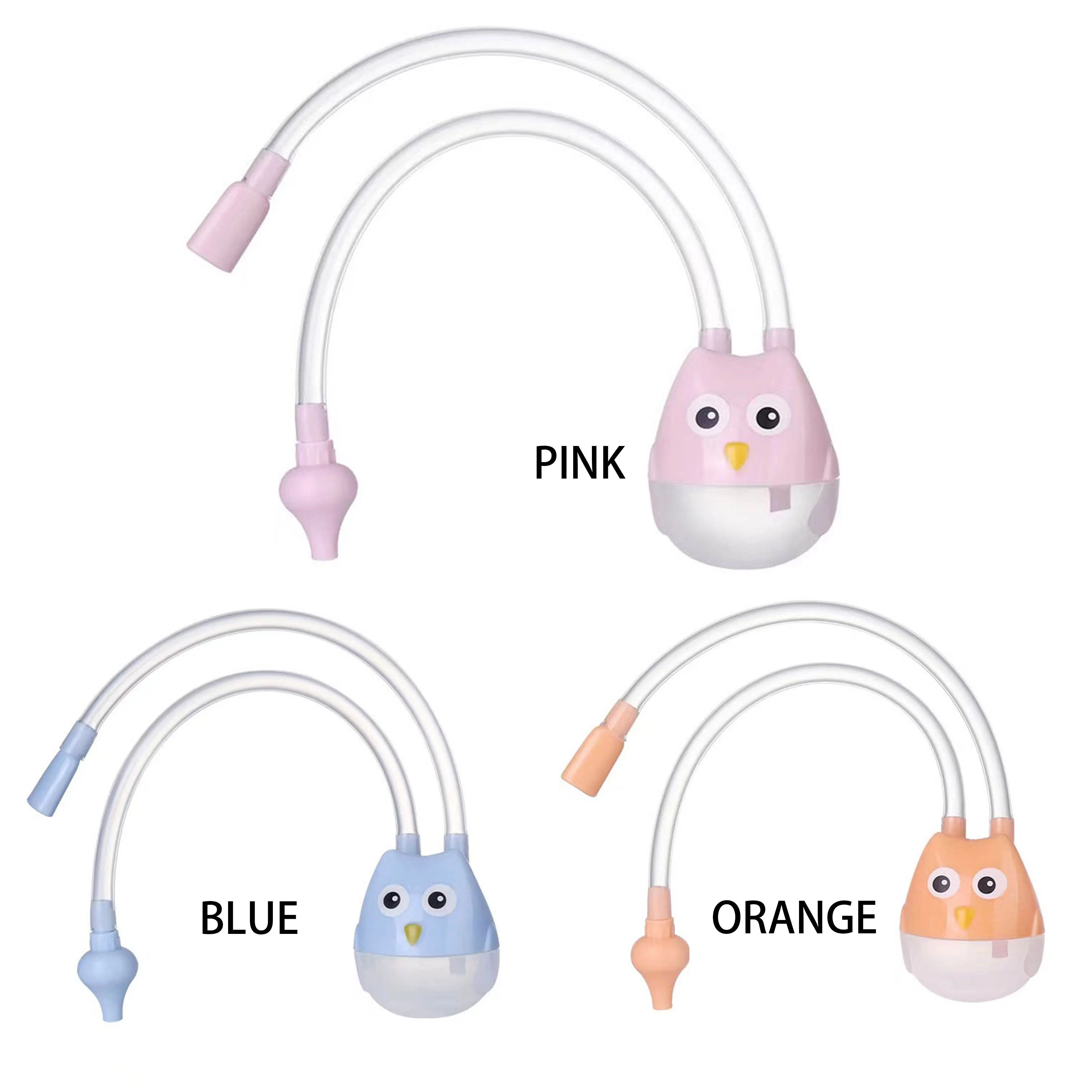 Venda Quente Acessórios de Segurança para Bebês Cartoon Aspirador Nasal Manual Limpa Nariz Bebe Sucção de Muco