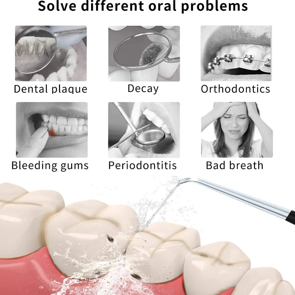 Sistema de Irrigação Nasal Sem Fio para Cuidados Orais Limpador de Nariz IP X 7 Fio Dental Elétrico