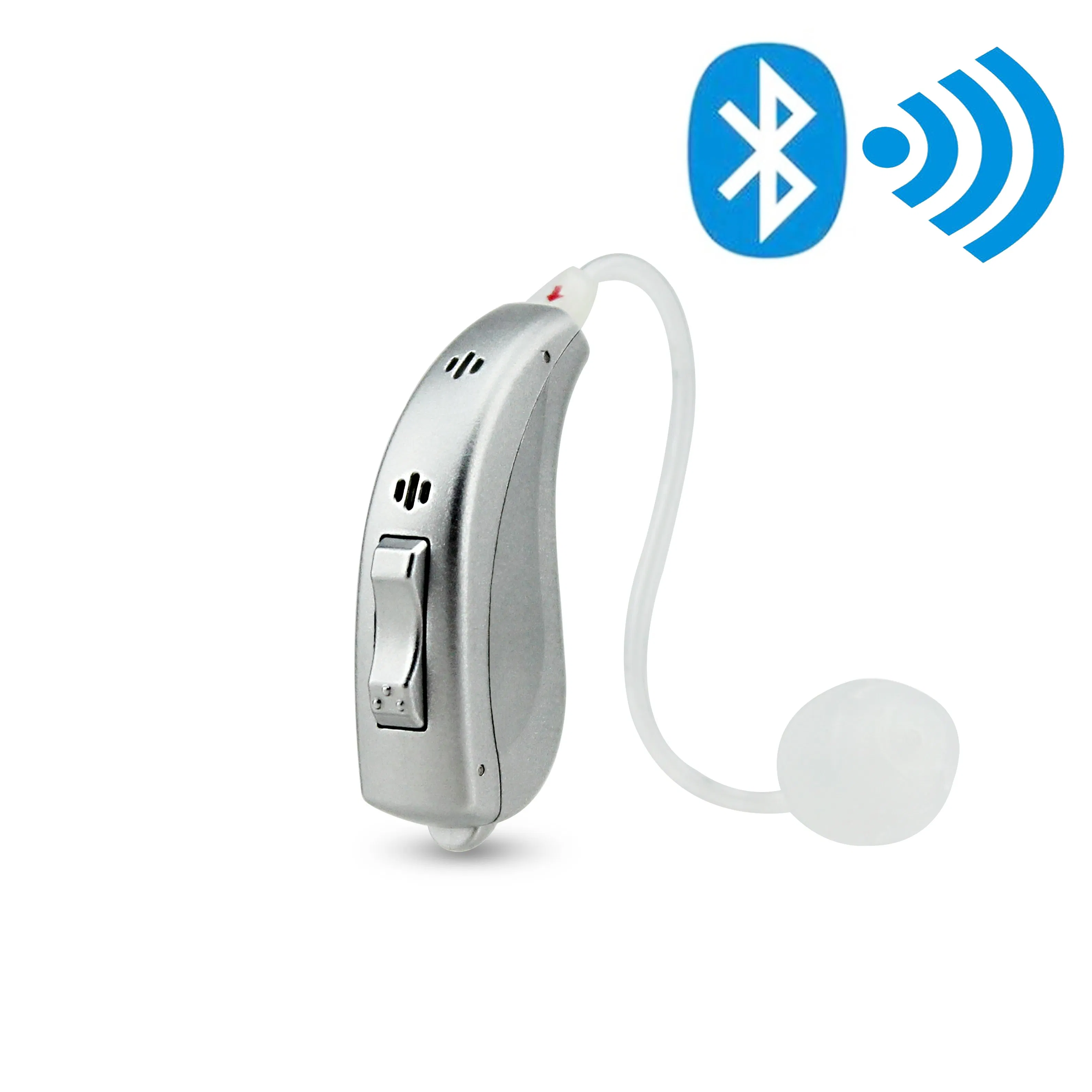 Aparelho Auditivo Digital Bluetooth de Atacado, Programável, Recarregável, Amplificador de Som, Dispositivo Auditivo Assistente para Surdos, Produto Earsmate
