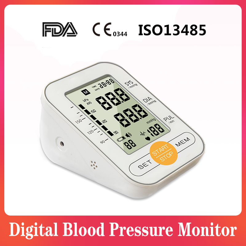 Monitor Digital de Pressão Arterial para Braço Superior Aprovado pela CE (MDR) e FDA