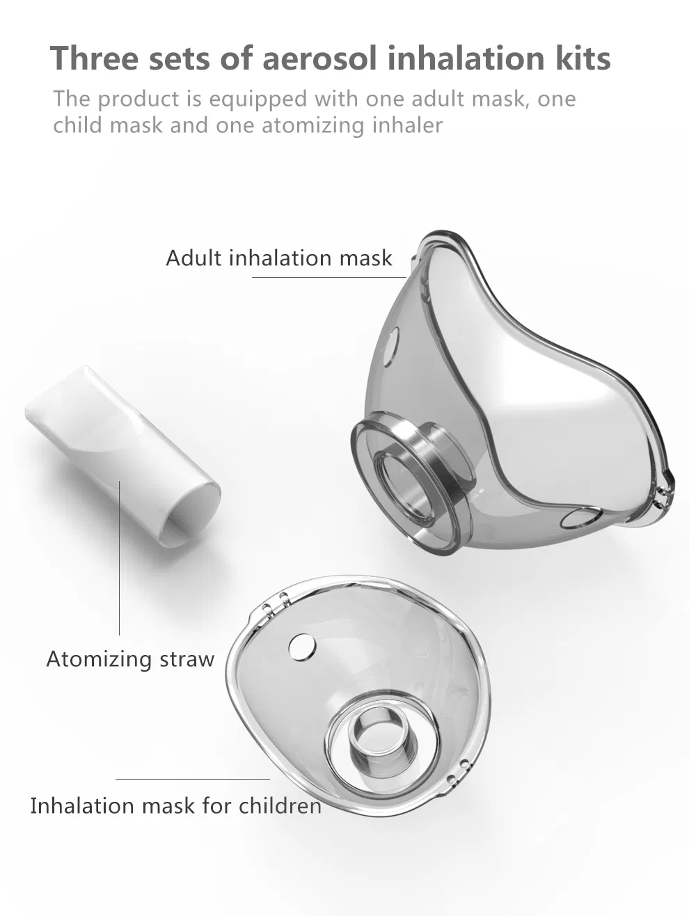 Equipamento Médico Atomizador Uso Doméstico Mini Nebulizador Ultrassônico Mão Livre Portátil Malha Baixo Ruído Preço do Nebulizador