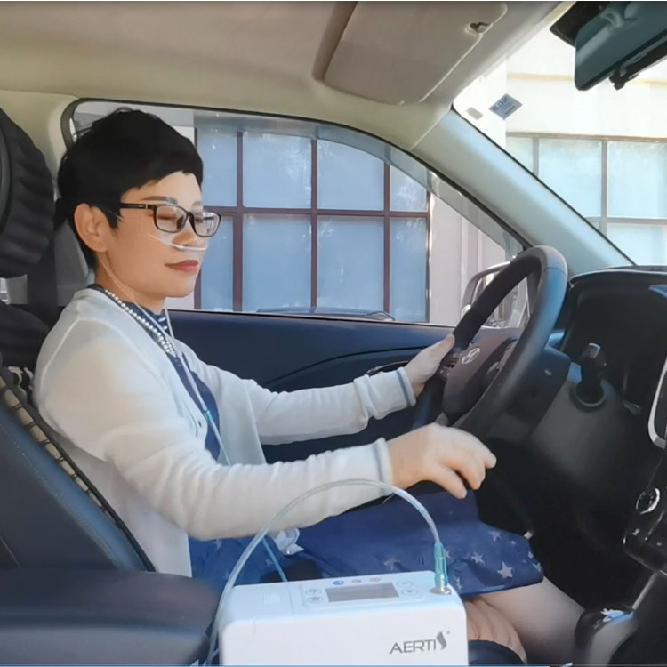 Máquina de Oxigênio Portátil em Modo Pulso Concentrador de Oxigênio para Viagem