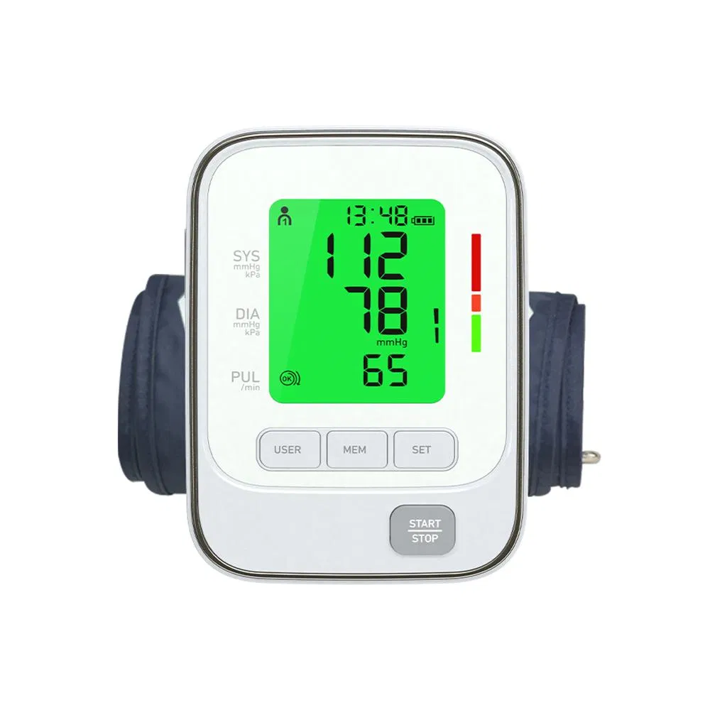 Monitor de Pressão Arterial Digital CE ISO Portátil Esfigmomanômetro Médico