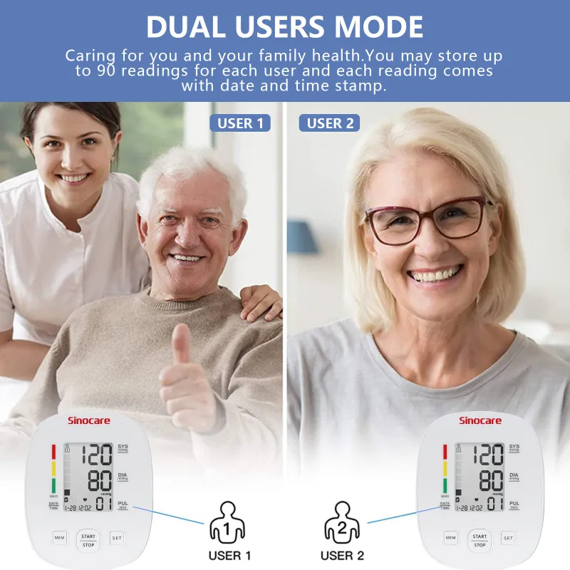 Fornecimento Médico Monitor de Pressão Arterial Digital Preço Esfigmomanômetros Braço Superior Tensiômetro
