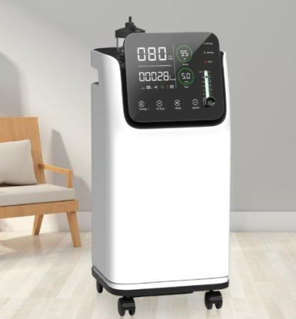 5L Equipamento Médico Nebulizador Homecare Concentrador de Oxigênio Portátil de Dupla Fluxo