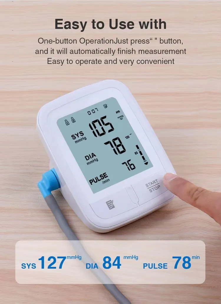 Monitor de Pressão Arterial Digital Sphygmomanômetro Equipamento Médico Doméstico OEM
