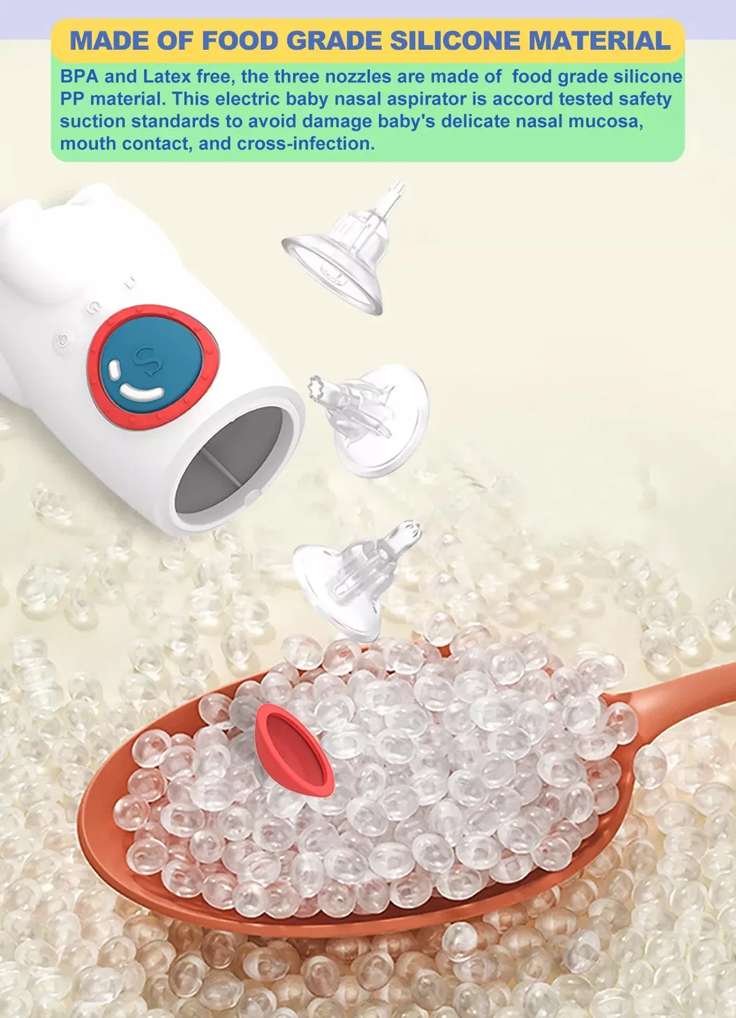 Limpeza Nasal para Bebês em Casa Irrigador Nasal de Silicone para Bebês