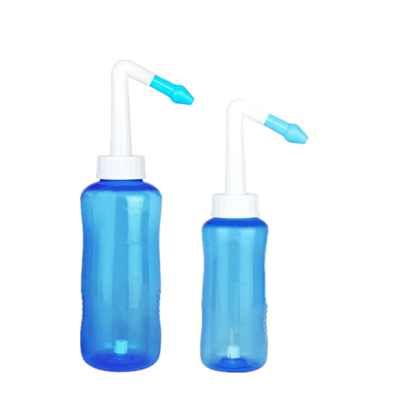 300ml 500ml Manual de Uso do Lavador Nasal com Válvula Manual, Garrafa de Irrigação Nasal Plástica com Duas Pontas