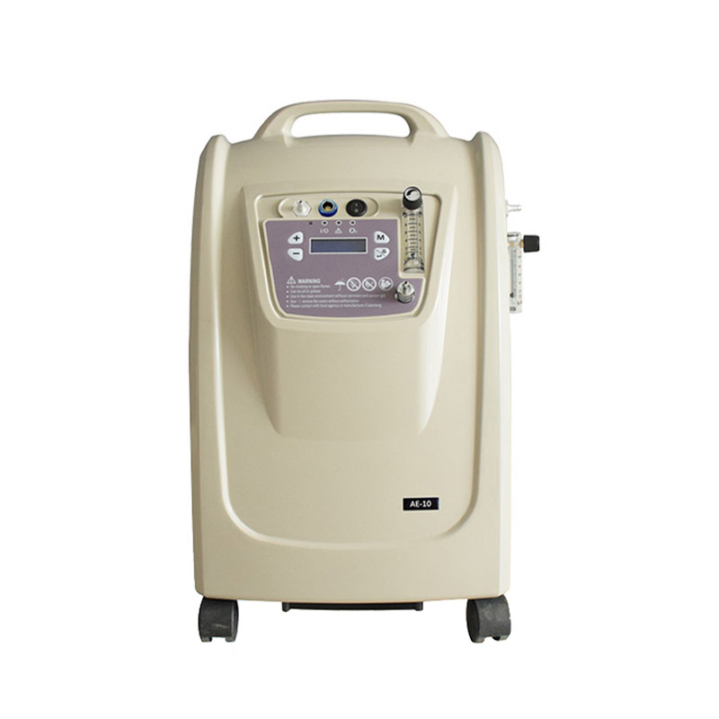 Aerti Medical 10L 8L 5L 3L Equipamento Hospitalar de Duplo Fluxo Máquina de Terapia Física Gerador de Oxigênio Concentrador de Oxigênio Portátil (Ae-10)