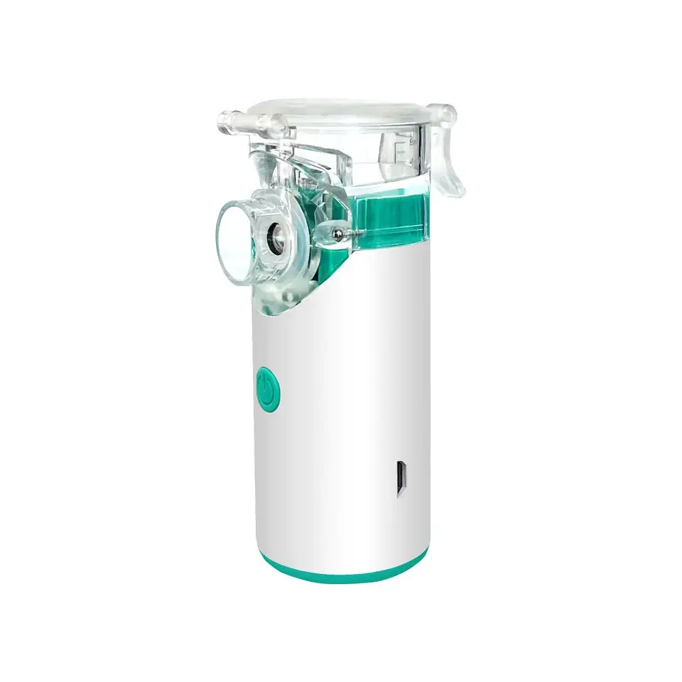 Nebulizador portátil recarregável mini médico sem ruído disponível para adultos e crianças nebulizador de malha ultrassônica